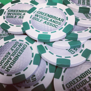 3D Design Poker Chip Golf Marker 