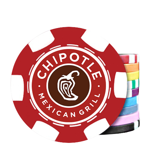 6 Stripe Custom Poker Chip - Direct Print 6 Stripe Custom Poker Chip - Direct Print