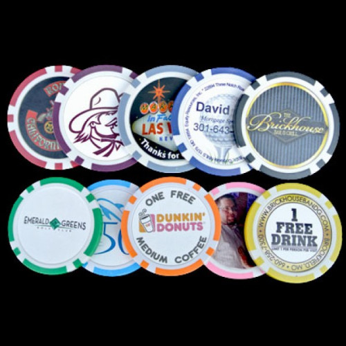 8 Stripe Custom Poker Chip - Direct Print 8 Stripe Custom Poker Chip - Direct Print