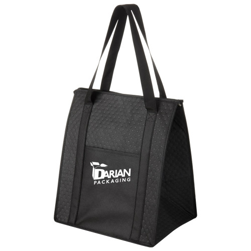 Insulated Non-Woven Grocery Tote Bag with Poly Board Insert