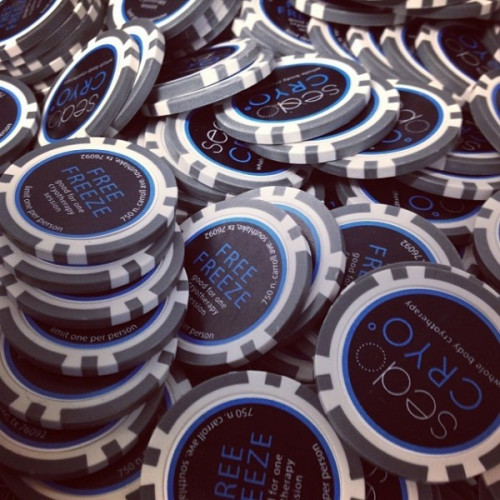 8 Stripe Custom Poker Chip - Direct Print 8 Stripe Custom Poker Chip - Direct Print