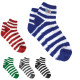 Embroidered Fuzzy Stripe Socks Embroidered Fuzzy Stripe Socks