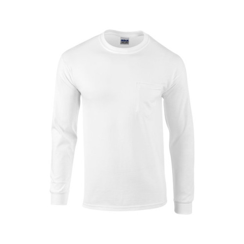 Gildan Adult Ultra Cotton® Long-Sleeve Pocket T-Shirt Gildan Adult Ultra Cotton® Long-Sleeve Pocket T-Shirt