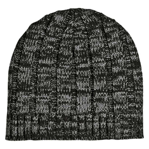 Embroidered Heathered Knit Beanie Cap
