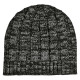Embroidered Heathered Knit Beanie Cap