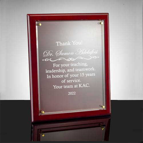 Rosewood Premier Plaque Rosewood Premier Plaque