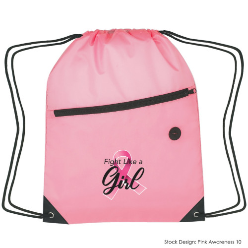 Breast Cancer Awareness Hit Sports Pack with Front Zipper