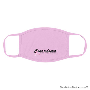 BREAST CANCER AWARENESS COTTON REUSABLE MASK