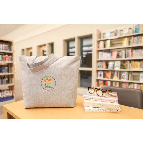 AWARE™ Recycled Cotton Shopper Tote with Interior Zip Pocket