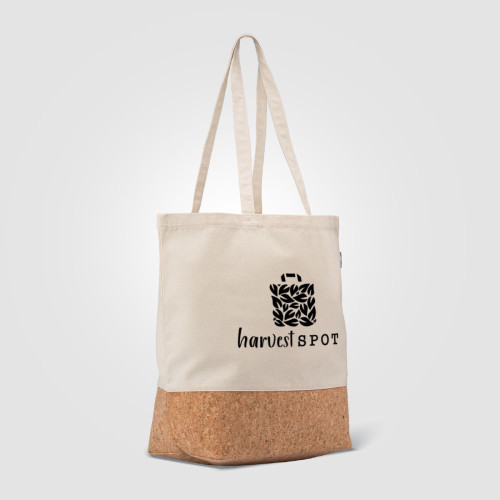 Alentejo Recycled Cotton Tote Bag with Cork Bottom