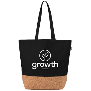 Alentejo Recycled Cotton Tote Bag with Cork Bottom Alentejo Recycled Cotton Tote Bag with Cork Bottom