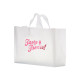 Clear Frosted Loop Shopper Bag - 16x12x6