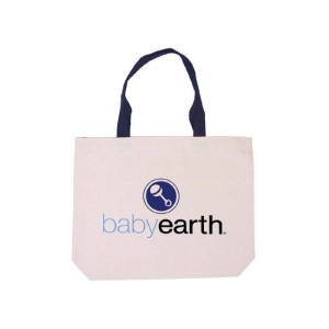 Cotton Canvas Tote with Color Accents