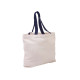 Cotton Canvas Tote with Color Accents