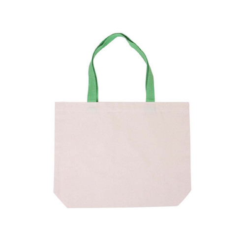 Cotton Canvas Tote with Color Accents