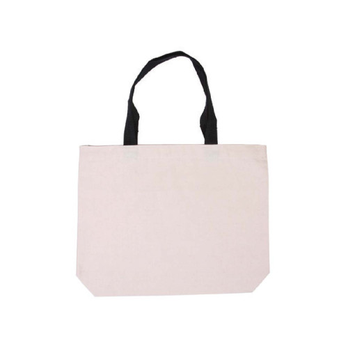 Cotton Canvas Tote with Color Accents