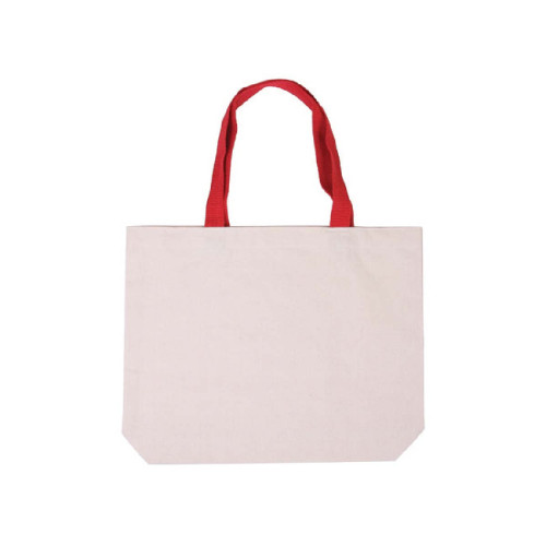 Cotton Canvas Tote with Color Accents