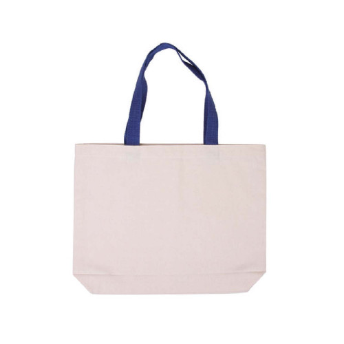 Cotton Canvas Tote with Color Accents