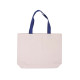 Cotton Canvas Tote with Color Accents