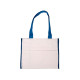 Cotton Gusset Accent Box Tote