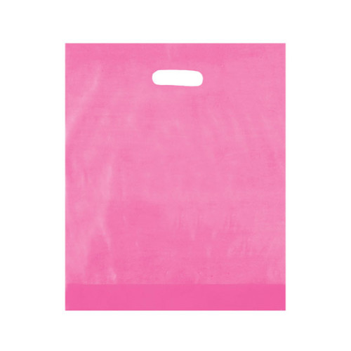 Frosted Die Cut Bag - 12x15x3
