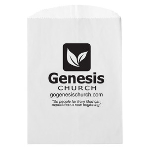 Glassine Lined 1/4# Paper Cookie, Candy, and Nut Bag - 4.75x6.75