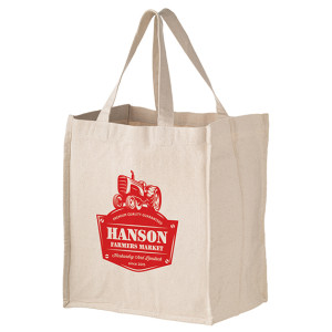 Heavyweight Cotton Grocery Bag with 4 Fold-Away Bottle Holders Heavyweight Cotton Grocery Bag with 4 Fold-Away Bottle Holders