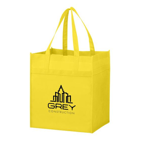 Heavy Duty Non-Woven Grocery Tote Bag with Poly Board Insert Heavy Duty Non-Woven Grocery Tote Bag with Poly Board Insert