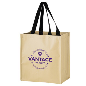 Non-Woven Hybrid Tote with Paper Exterior - 12x8x15