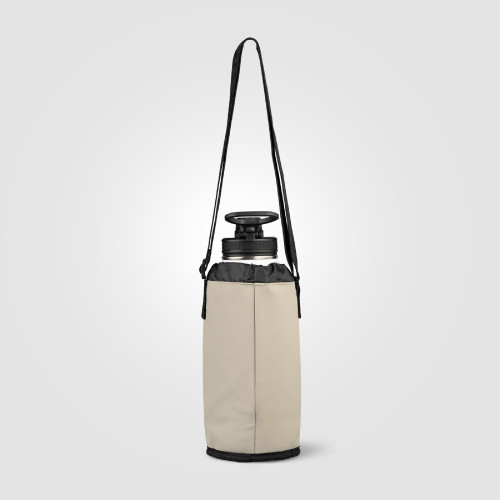 Malmö Recycled PU Zipper Pocket Bottle Bag