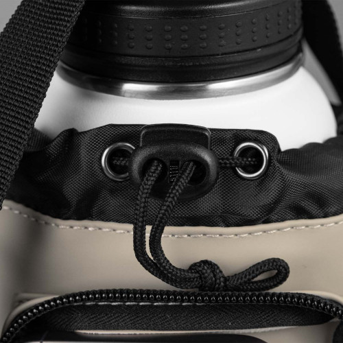 Malmö Recycled PU Zipper Pocket Bottle Bag