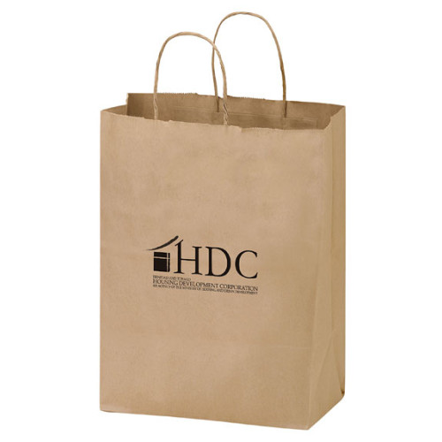 Natural Kraft Paper Wine Tote - 2 Bottle