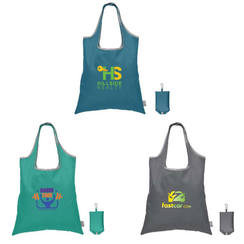 Santorini RPET Recycled Foldaway Shopping Tote Bag - G