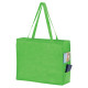 Non-Woven Over-The-Shoulder Tote Bag with Side Pockets - 20x16x6