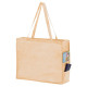 Non-Woven Over-The-Shoulder Tote Bag with Side Pockets - 20x16x6