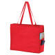 Non-Woven Over-The-Shoulder Tote Bag with Side Pockets - 20x16x6