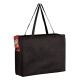 Non-Woven Over-The-Shoulder Tote Bag with Side Pockets - 16x12x6