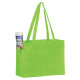 Non-Woven Over-The-Shoulder Tote Bag with Side Pockets - 16x12x6