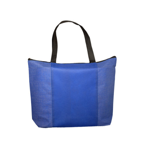 Tonal Non-Woven Zipper Trade Show Tote Bag
