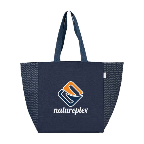 Toronto Recycled Cotton Chevron Tote Bag