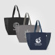 Toronto Recycled Cotton Chevron Tote Bag
