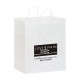 White Kraft Paper Take-Out Twisted Paper Handle Shopper - 14.5x16.25x9 - G