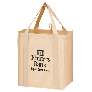 Non-Woven Wine and Grocery Combo Tote Bag with Insert