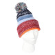 Embroidered Aura Pom Beanie With Cuff