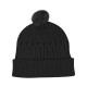 Embroidered Courtney Cable Knit rPET Pom Beanie Embroidered Courtney Cable Knit rPET Pom Beanie