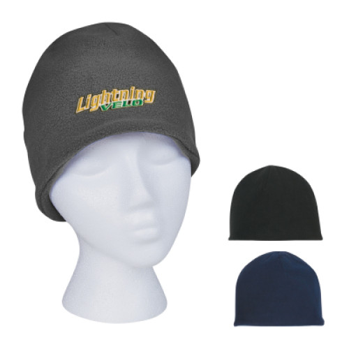 Embroidered Double Layer Fleece Beanie
