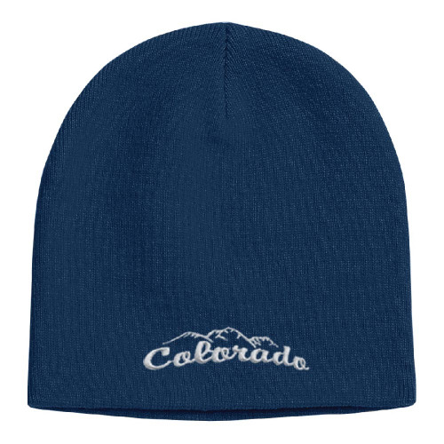 Embroidered Knit Beanie Cap
