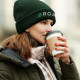 Embroidered Whistler Waffle Knit rPET Beanie