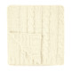 Embroidered Cable Knit rPET Chenille Blanket