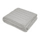 Embroidered Cable Knit rPET Chenille Blanket